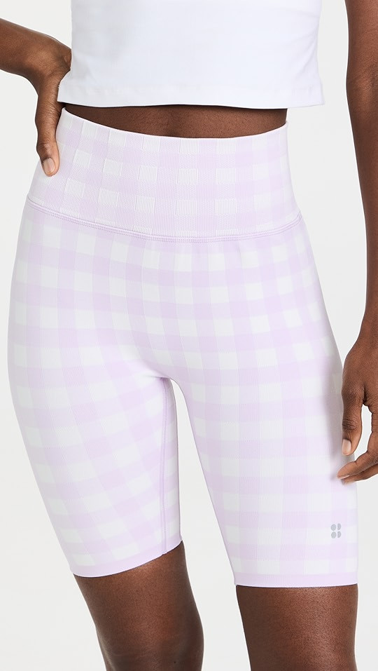 Gingham Biker Shorts | Shopbop