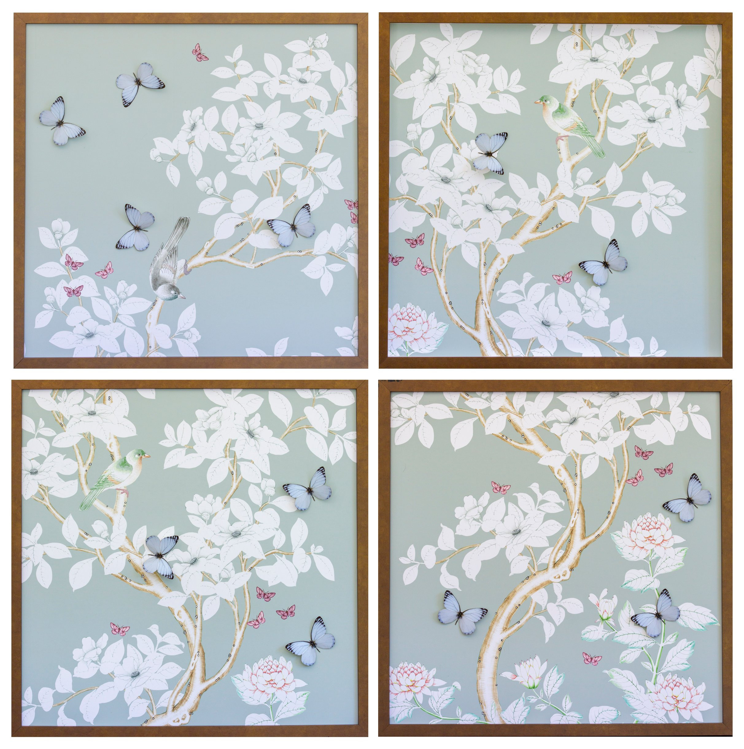 Dawn Wolfe, Pale Gray/Green Chinoiserie Set | One Kings Lane
