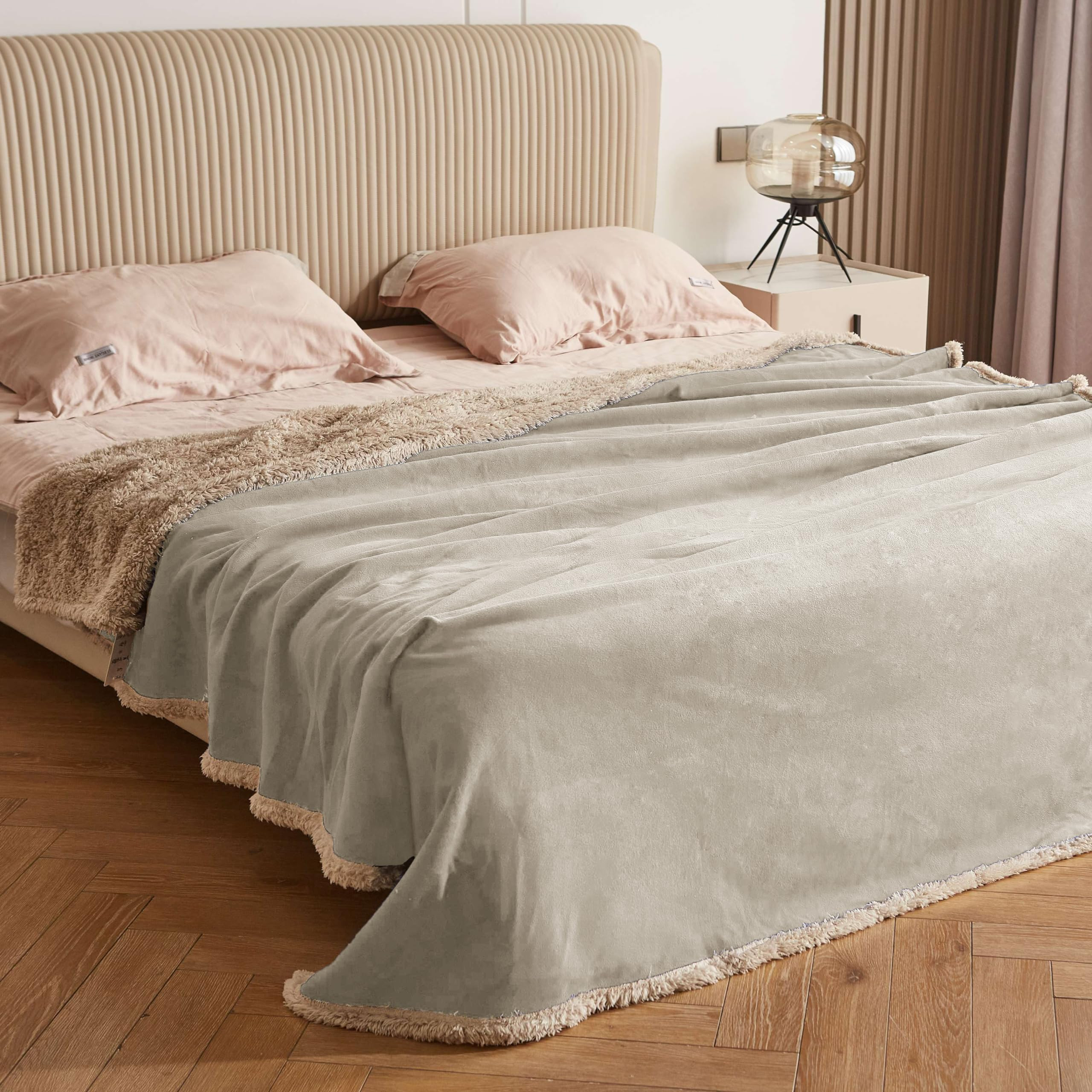 Kritter Planet Bed Blanket Sherpa Fleece Medium Large | Amazon (US)