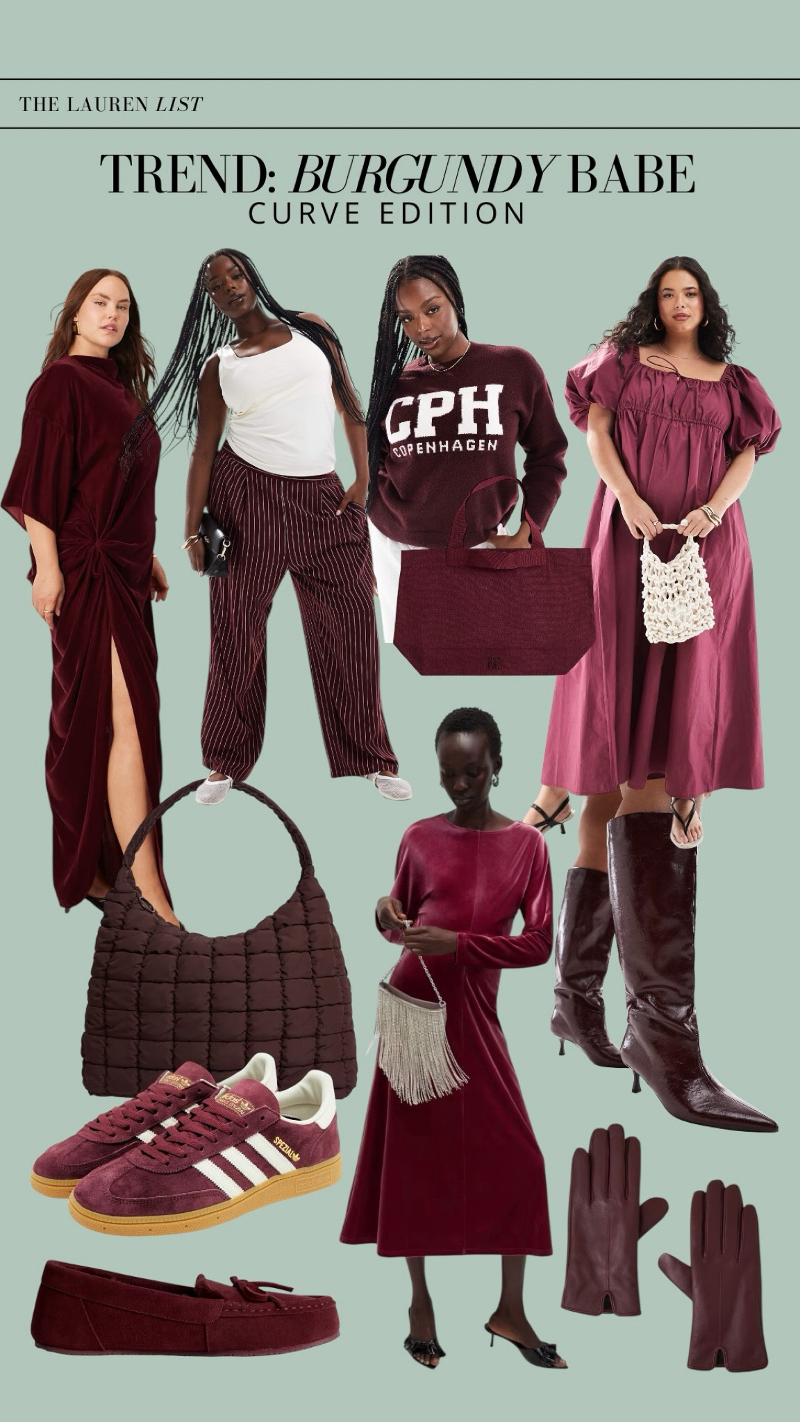 Trend: Burgundy Babe- Curves Edition. 

Sharing some of my top picks for curve fashion based on one of my fave upcoming AW trends. Some of my fave stand out pieces:
✨Quilted tote (this one is ok my Christmas list and recently gone viral)
✨Curve Calf Boots 
✨Puff Sleeve Dress 

#plussizepartywear #plussize #curves #AWtrends #burgundy

#LTKuk #LTKcurves #LTKplussize
