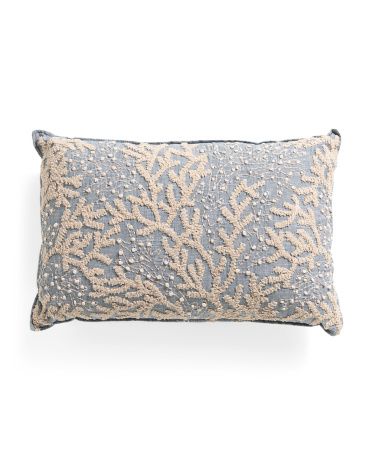 14x22 Embroidered Pillow | TJ Maxx