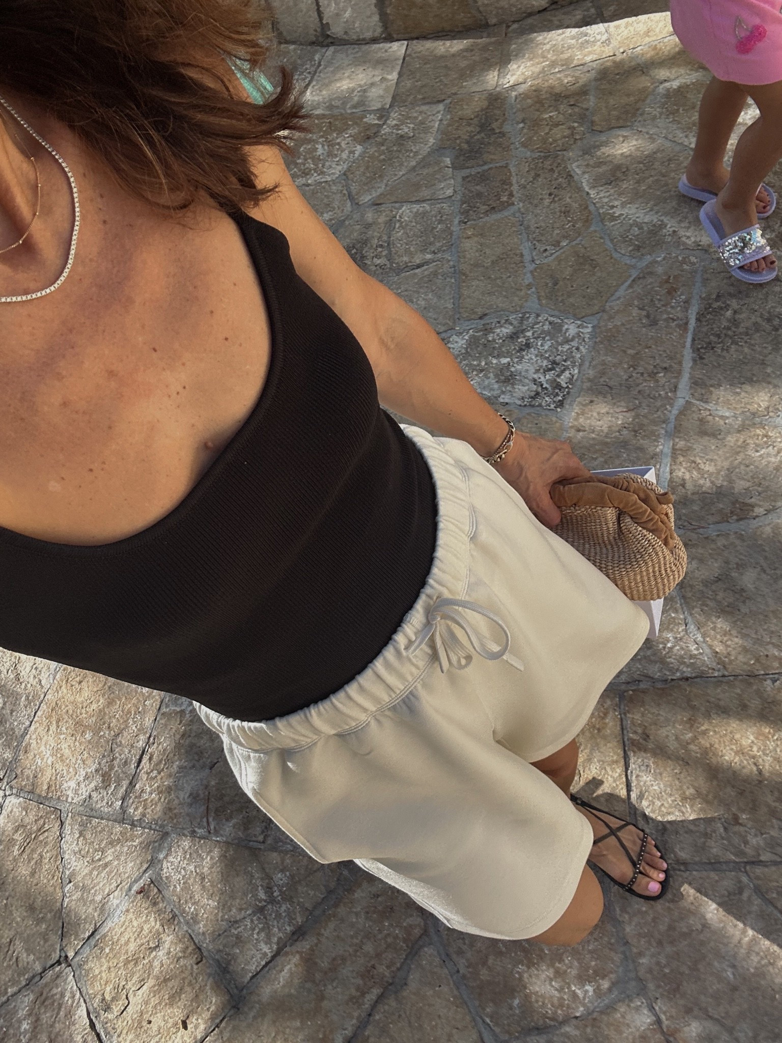 Comfortable casual summer outfit 
Shorts are buttery soft and such a chic inseam length

#LTKOver40