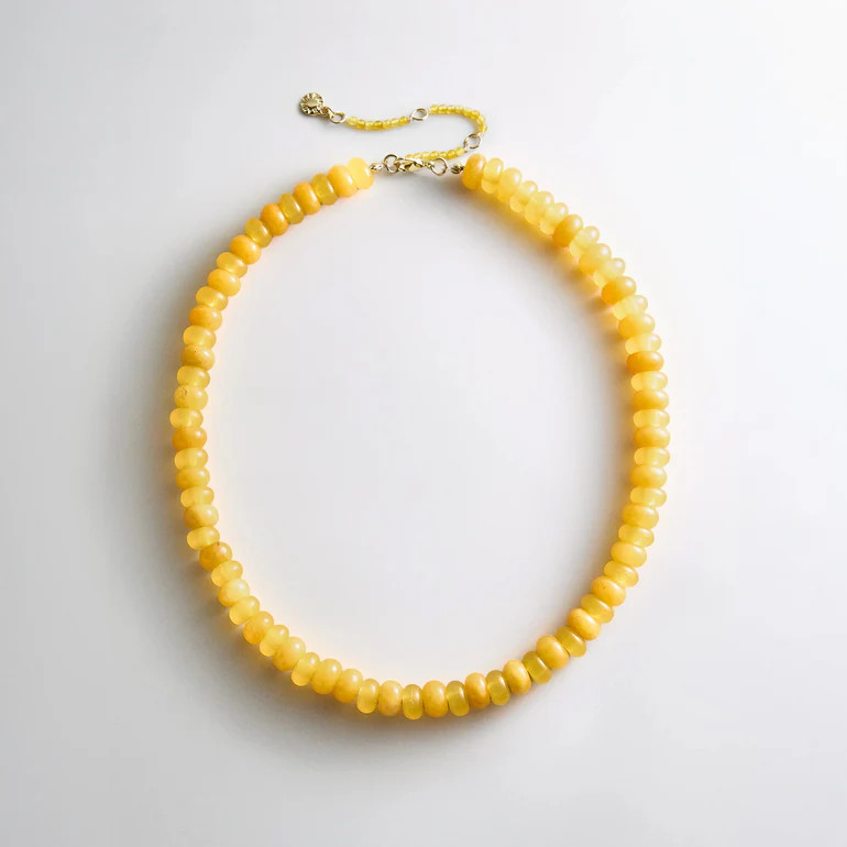 Joyce Semi-Precious Beaded Necklace - Citrine | BaubleBar