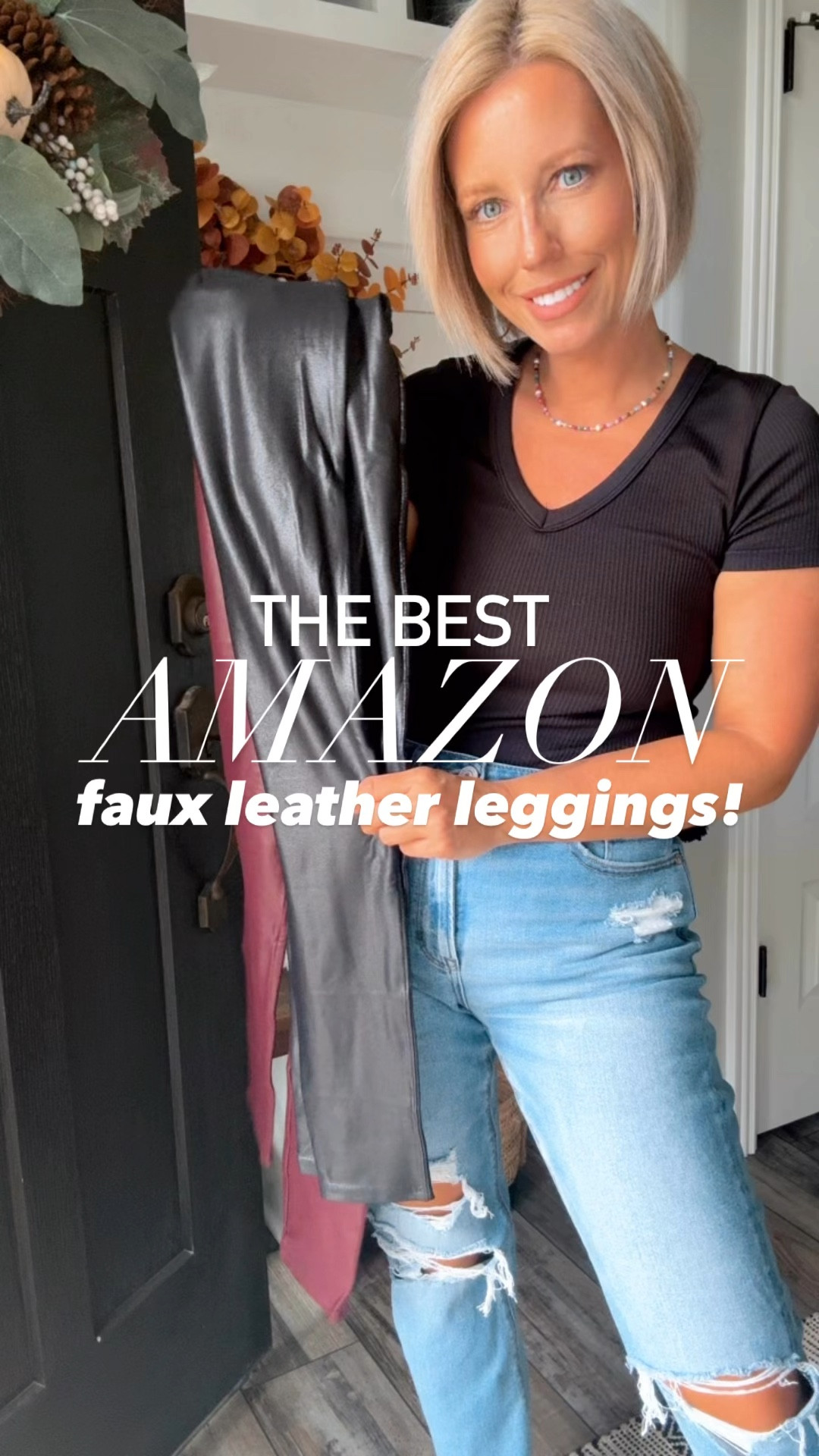 Faux leather leggings are one of my most worn items in the fall and winter so I love finding a good pair at a good price!!!! This pair is SO good and looks like they should be soooo much more expensive than what they are!!!!! 
⬇️⬇️⬇️
Leggings TTS size small (if between sizes go down)
Hoodie sized up to medium for oversized fit)
Sweater sized up to medium  
Shoes TTS

#LTKFindsUnder100 #LTKFindsUnder50 #LTKStyleTip