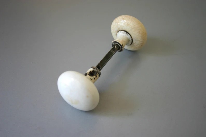 Antique White Porcelain Door Knobs 1900s | Etsy Canada | Etsy (CAD)