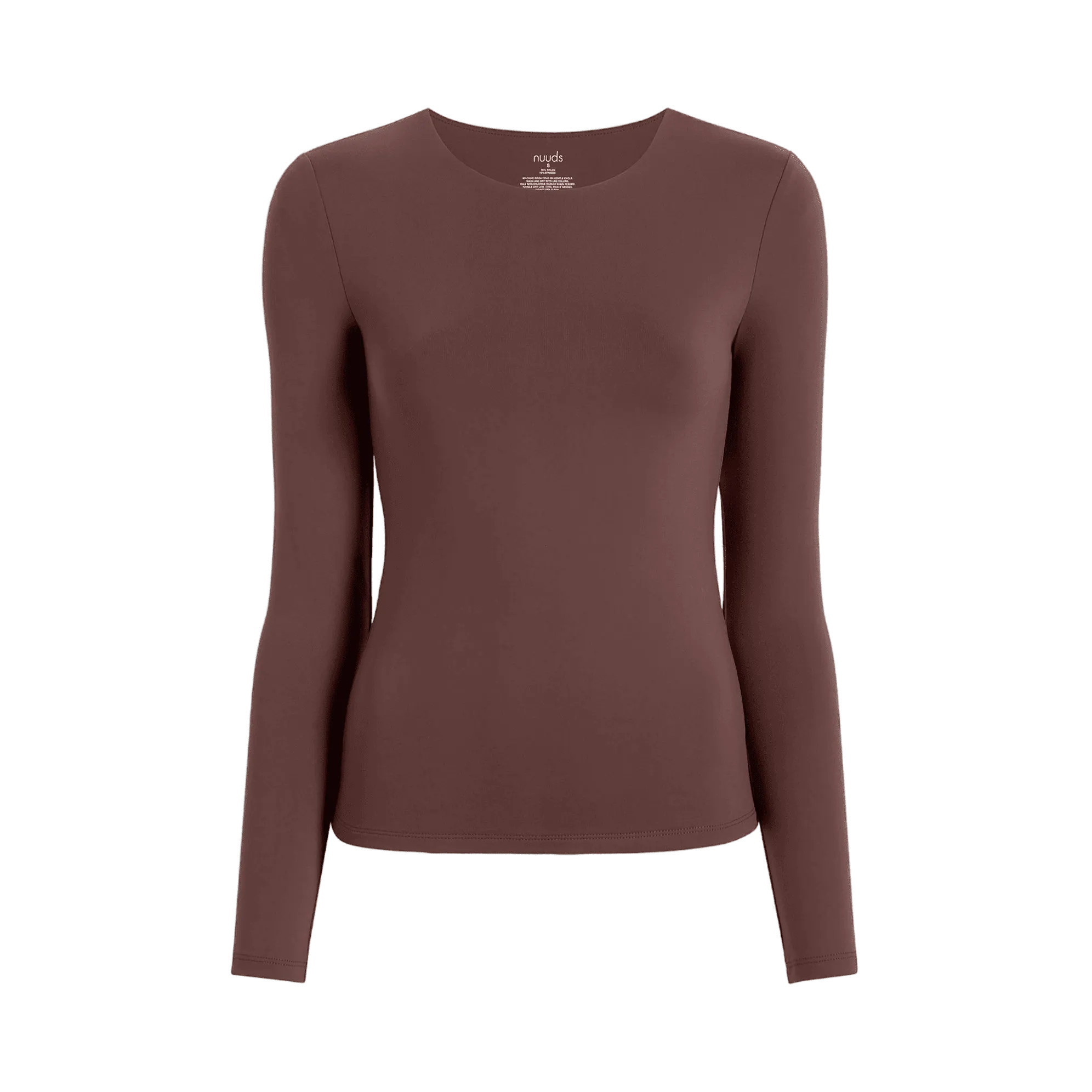 Women's Seamless Long Sleeve Shirt | Coffee - nuuds | nuuds
