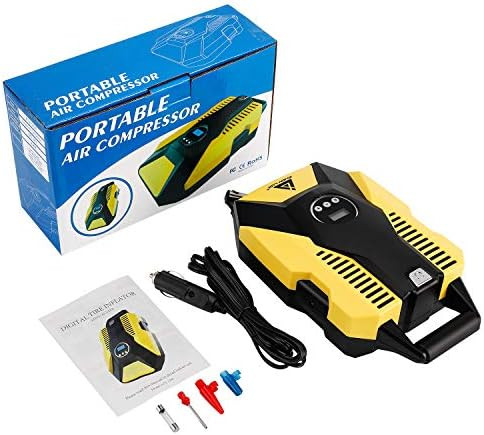 Digital Auto Tire Inflator, 12V DC Portable Air Compressor Pump for Car Tires, 150 PSI Auto Shut Off | Amazon (US)