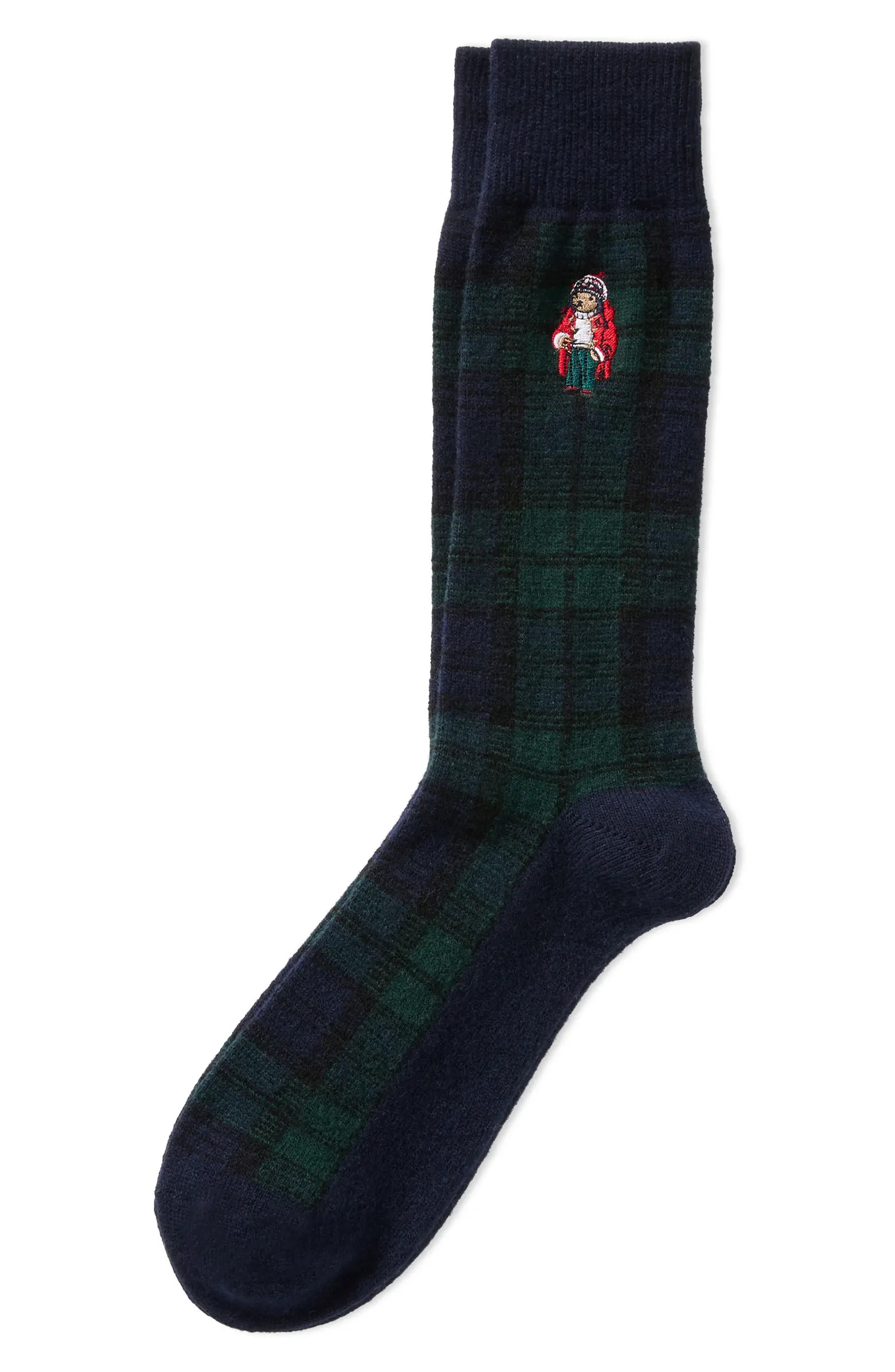 Polo Ralph Lauren Blackwatch Tartan Wool Blend Crew Socks | Nordstrom | Nordstrom