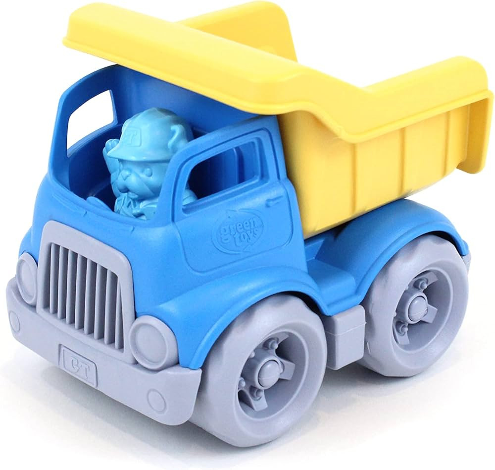 Green Toys Dumper Construction Truck Blue/ Yellow, 5.75x7.5x5.5, count of 2 | Amazon (US)