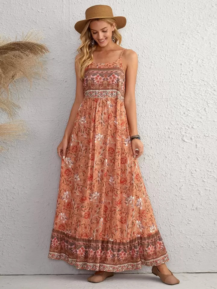 EMERY ROSE Floral Ruffle Hem Cami Dress | SHEIN