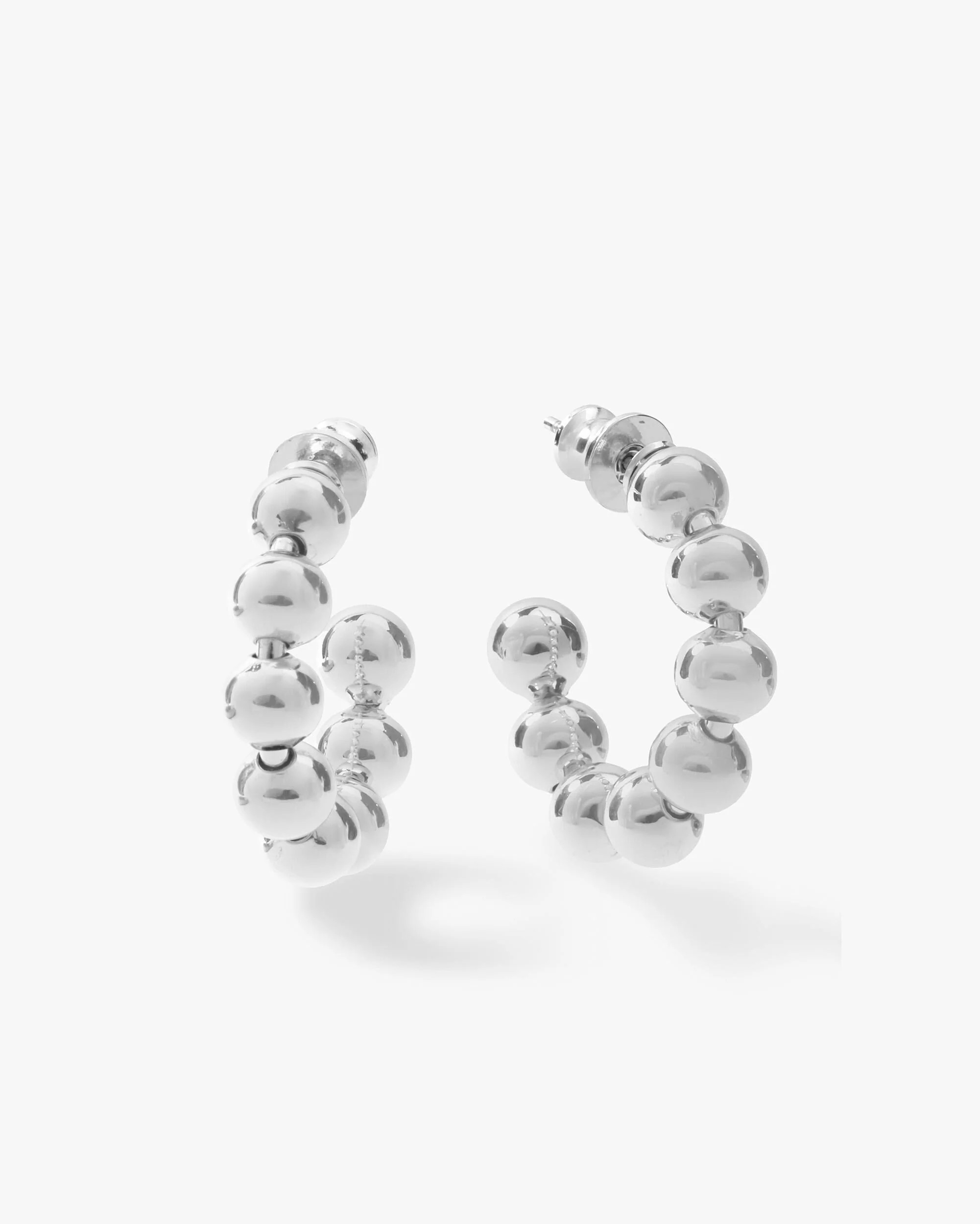 Baby Life's a Ball Hoops - Silver | Melinda Maria Jewelry