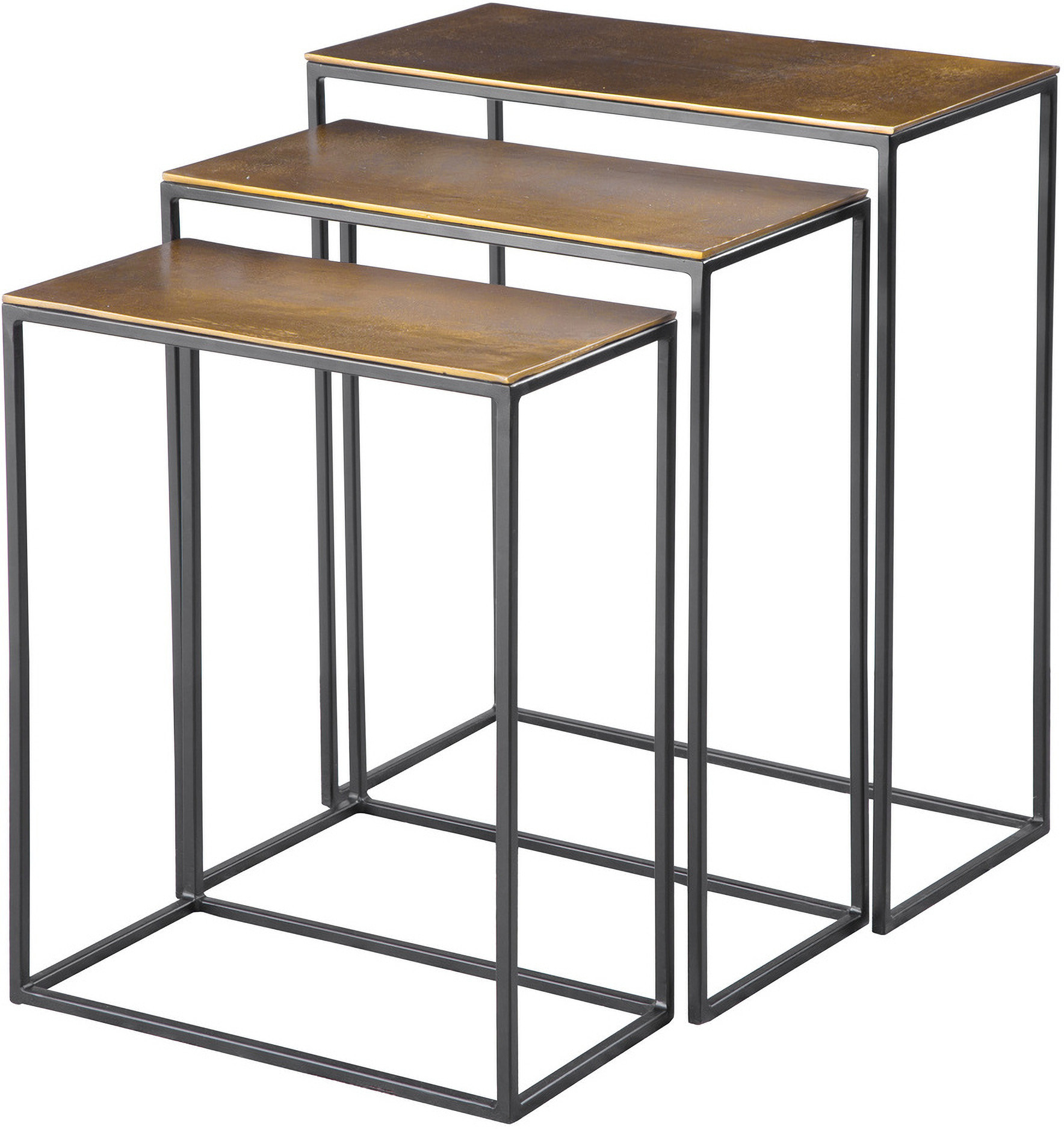 Uttermost Coreene Gold Nesting Tables Set Of 3 | 1stopbedrooms
