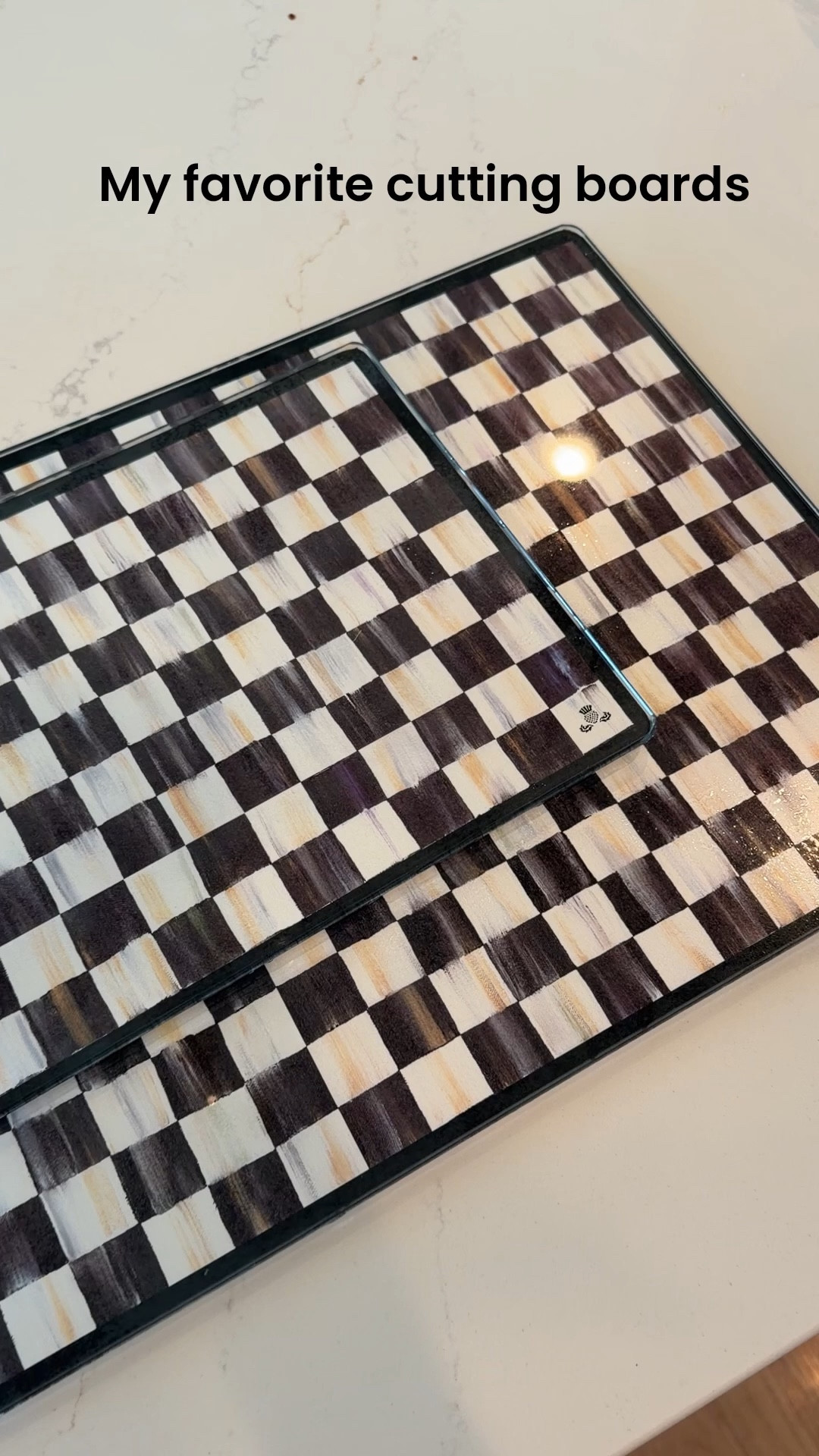 Favorite glass cutting boards 
Kitchen find 

#LTKmorningroutine #LTKmomlife #LTKstorytime