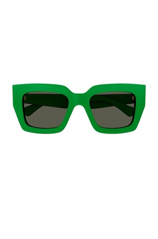 Bottega Veneta Square in Shiny Solid Green from Revolve.com | Revolve Clothing (Global)