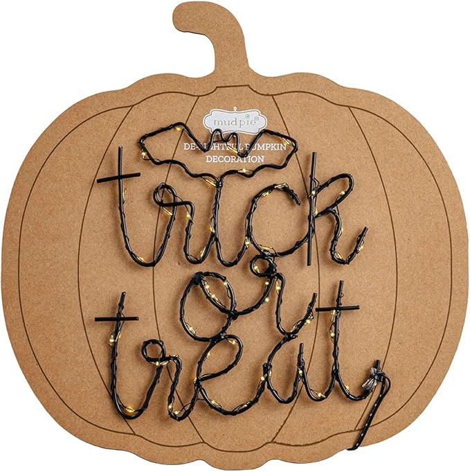 Mud Pie Pumpkin Light Up Decorating Kit, Trick or Treat Bat | Amazon (US)