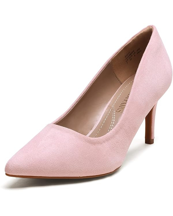 DREAM PAIRS Women's High Stiletto Heels Closed Pointed Toe Dress Pumps Shoes for Wedding Work Off... | Amazon (US)