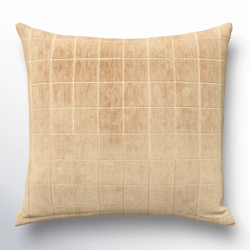 Otterville Velvet Grid Throw Pillow | Joss & Main