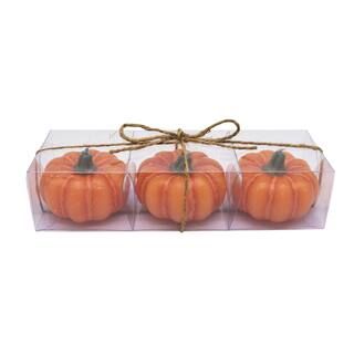 Orange Pumpkin Shaped Candles, 3ct. by Ashland® | Michaels Stores