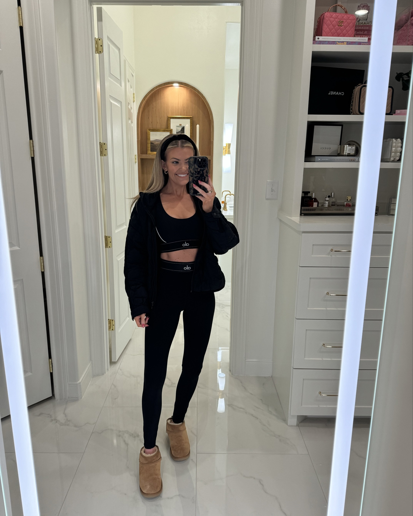 My activewear set of the day! Love the fit and feel of these alo yoga pieces!!

sizing:
sports bra - medium
leggings - small
jacket - XS (runs oversized) 

Alo yoga, matching set, alo yoga finds, activewear, Pilates outfit 

#LTKFindsUnder50 #LTKStyleTip