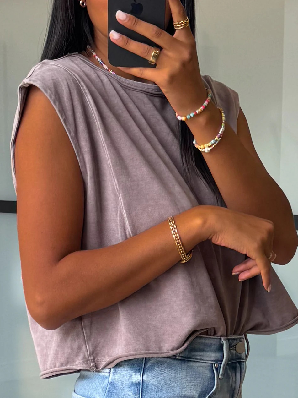 Marlee Muscle Tee | Mocha | Talulah