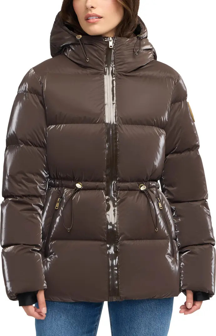 Enola Water Repellent Channel Quilted Down Jacket | Nordstrom Rack