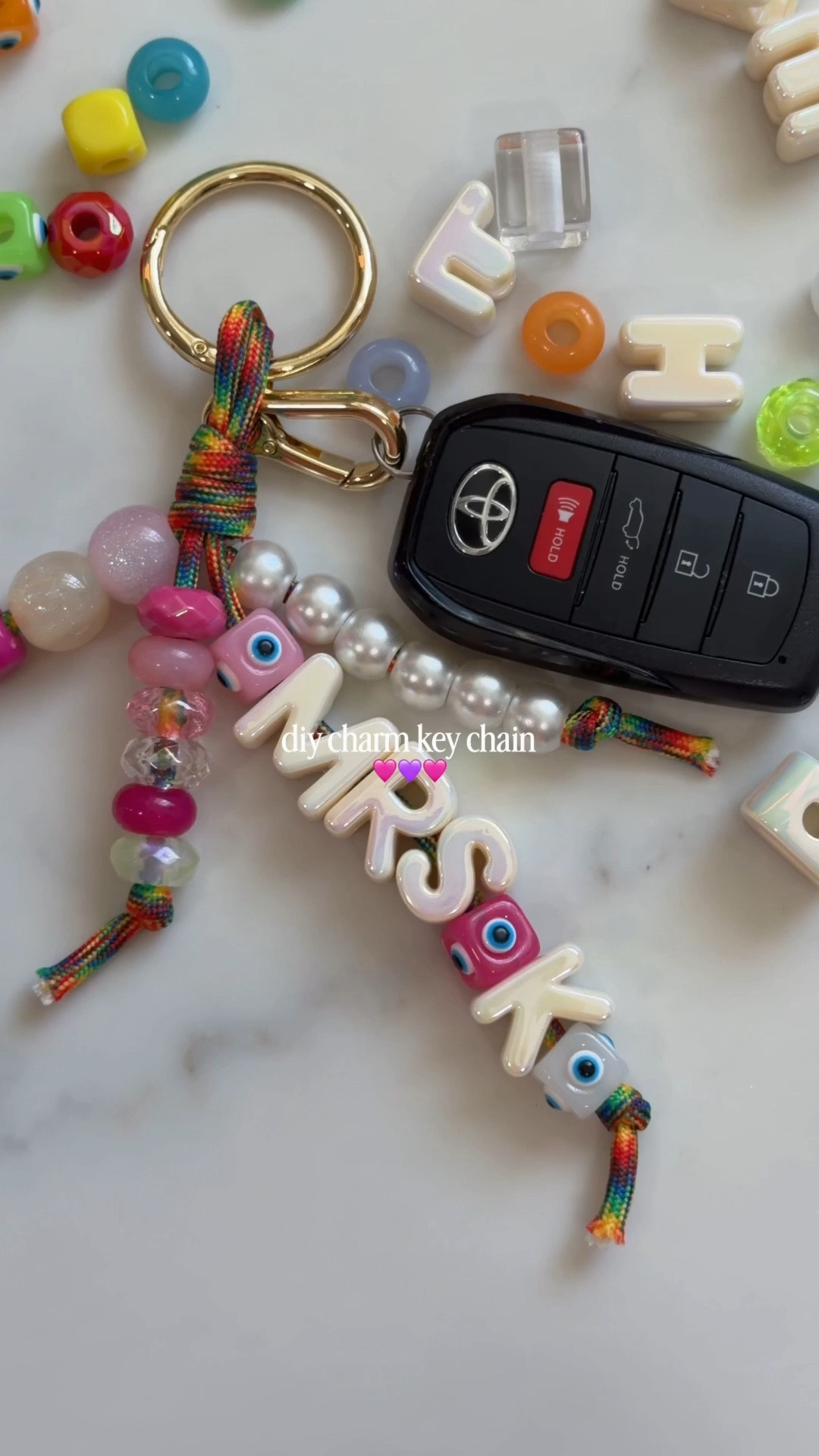 DIY Charm Key Chain ✨🩷

Bead kit, girls craft, key chain

#LTKSeasonal #LTKHome #LTKSaleAlert