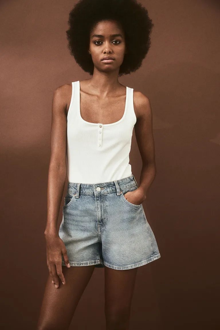 Regular Denim Shorts | H&M (US + CA)