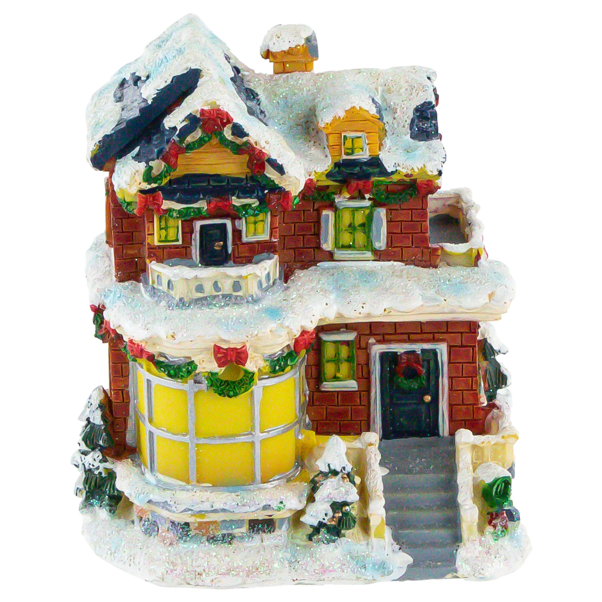 4" Snowy House Christmas Village Decoration | Bed Bath & Beyond