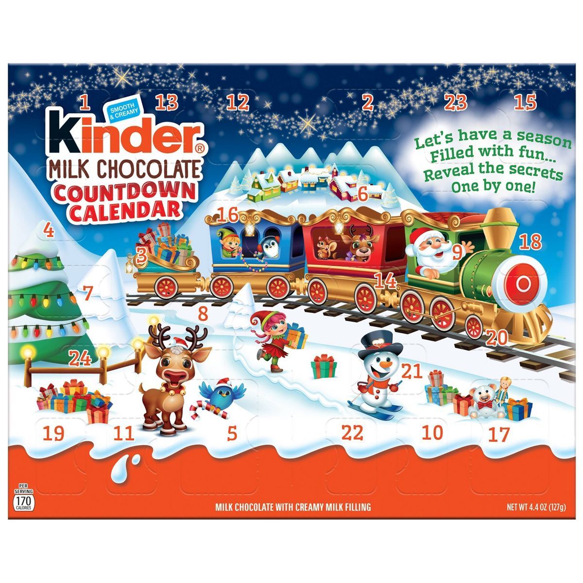 Kinder Holiday Milk Chocolate Countdown Calendar - 4.4oz | Target