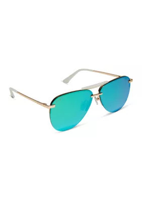 DIFF Eyewear Women's Tahoe Green Mirror Sunglasses | Belk