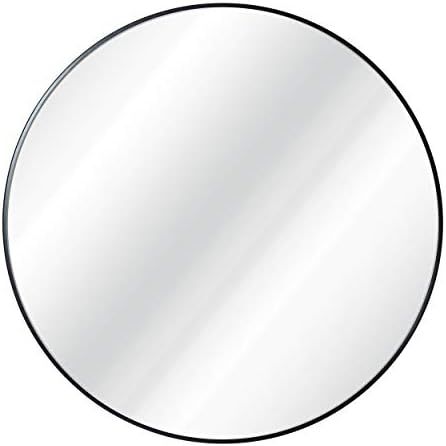 Amazon.com: Black Circle Wall Mirror 36 Inch Round Wall Mirror for Entryways, Washrooms, Living R... | Amazon (US)