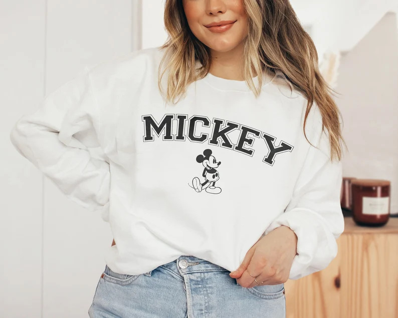 Vintage Mickey Sweatshirt Disney Mickey Crewneck Disney Trip - Etsy | Etsy (US)