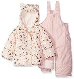 Carter's Baby Girls 2-Piece Heavyweight Printed Snowsuit with Ears, Leopard Light Pink, 12M | Amazon (US)