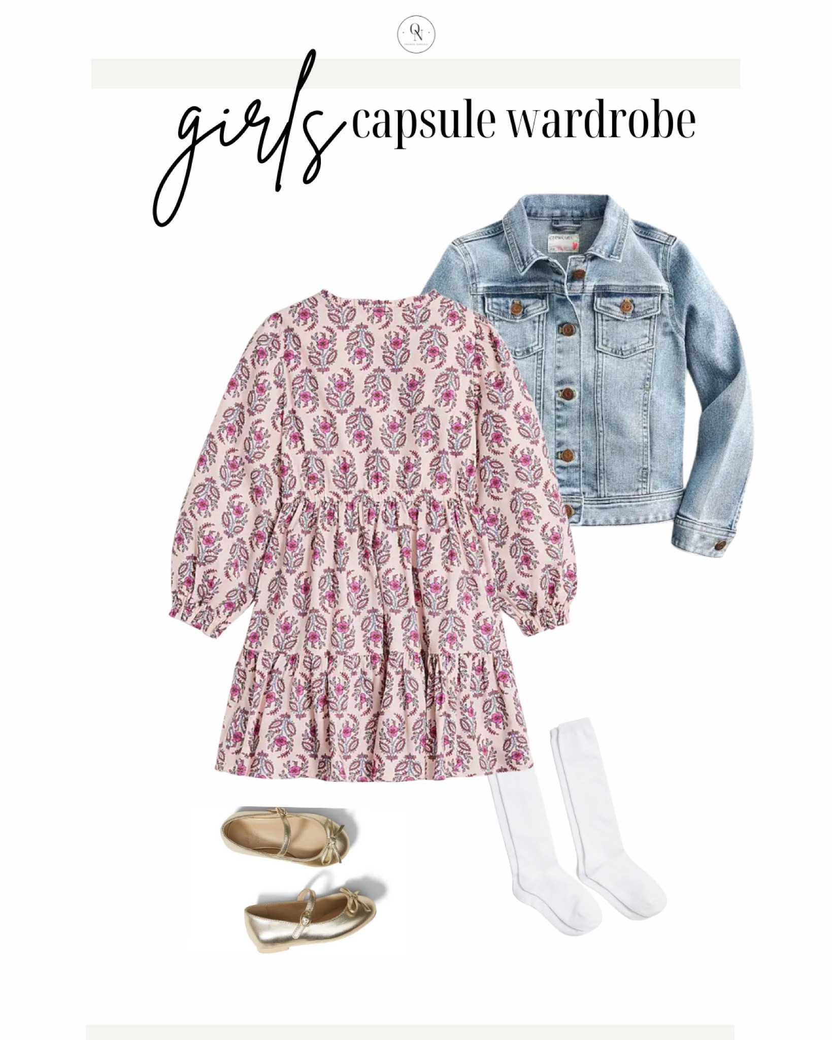 Dressy outfit idea from the Girls capsule wardrobe for spring! 

Here is a look at my recommendations for building a spring capsule wardrobe for your girl tween or toddler:
5x short sleeve shirts in a mix of print and solid.

4x long sleeve Tshirts in a mix of print and solid

2x casual dresses. If your girl is more of a dress gal I recommend 5 casual dresses and doing fewer long sleeve and short sleeve Tshirts.

Jackets // rain coat, denim jacket, pullover

Bottoms // 2 pairs of jeans (light and dark), 4-5 pairs of leggings to wear under dresses and by themselves with Tshirts, 5 pairs of shorts 

Dressy dress

Accessories // Socks for sneaker, socks for dress shoes, headband, sunglasses, and a cute bag

Shoes // dress shoes, casual shoes like crocs, natives or keens, and a pair of sneakers

Spring capsule wardrobe, kids capsule wardrobe, girls outfits, outfits for kids, outfits for girls, girls capsule wardrobe, spring outfits for kids 

#LTKSpringSale #LTKSeasonal #LTKkids