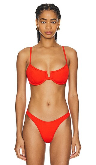 Hunter Underwire Top in Pimento | Revolve Clothing (Global)