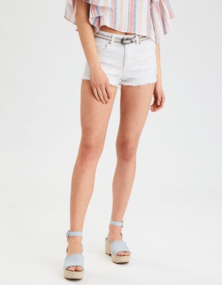 AE Denim X High-Waisted Short Short | American Eagle Outfitters (US & CA)