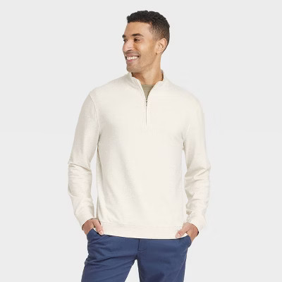 Men's Comfort Wear 1/4 Zip Sweatshirt - Goodfellow & Co™ | Target