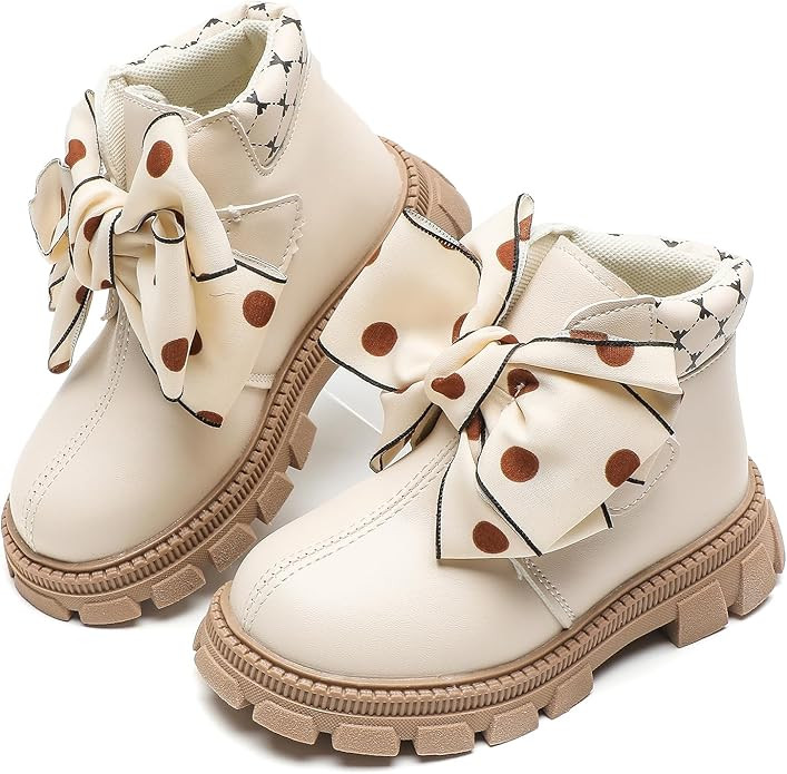 Kids Boots Bright Color Side Zipper Cute Ankle Boots | Amazon (US)