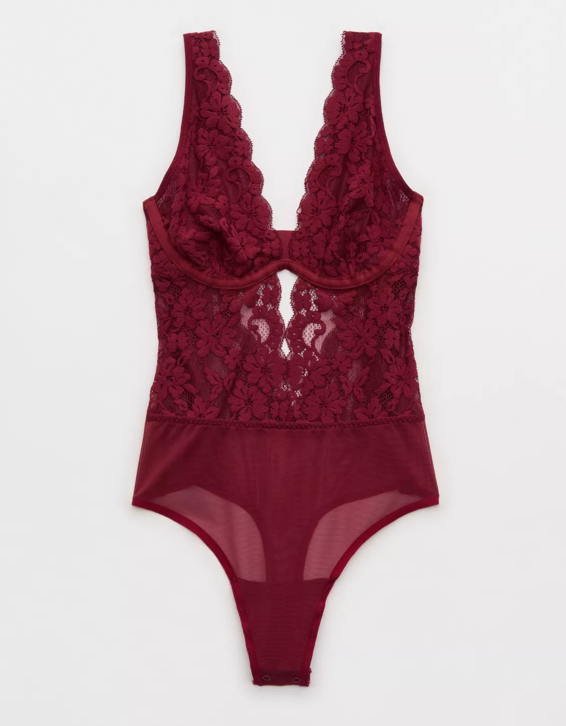 Show Off Chenille Lace Bodysuit | American Eagle Outfitters (US & CA)