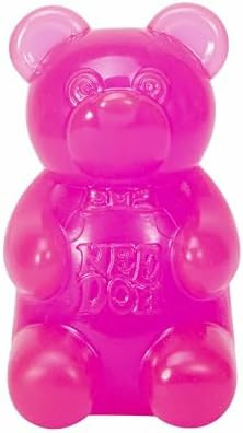 Schylling NeeDoh Gummy Bear - Sensory Fidget Toy with Jelly-Like Filling - 3.5" Tall - Pink (Pack... | Amazon (US)