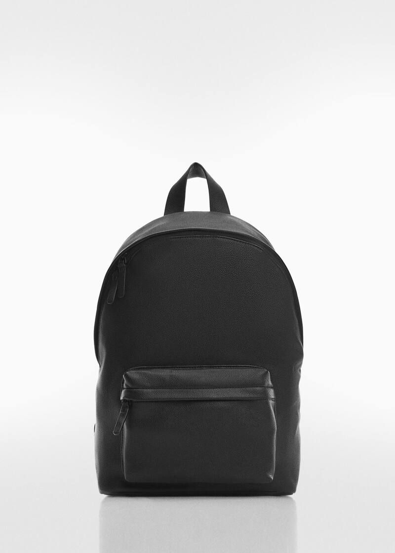 Leather effect backpack | MANGO (US)