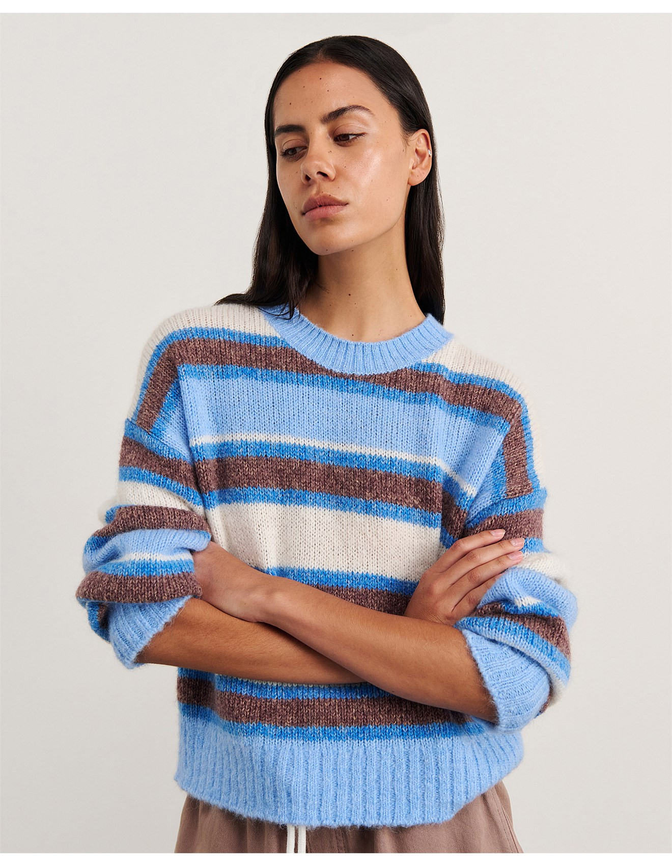 LILY FLUFFY CREW NECK | David Jones (Australia & New Zealand)