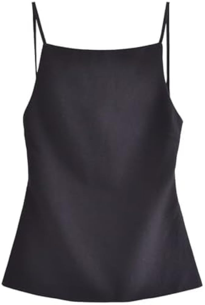 Women's Halter Summer Casual Y2K Crop Tee Backless Crop Cami Tops Strap Tie Up Camisole Sleeveles... | Amazon (US)