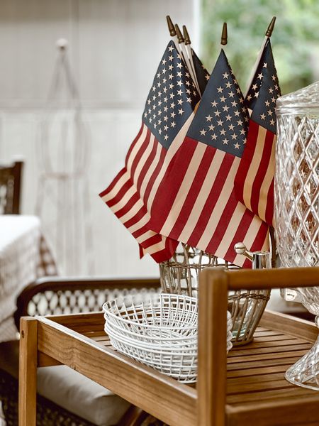 Use American flags as an easy way to add a touch of decor to your home this Memorial Day weekend. ❤️🤍

#LTKFind #LTKhome #LTKSeasonal