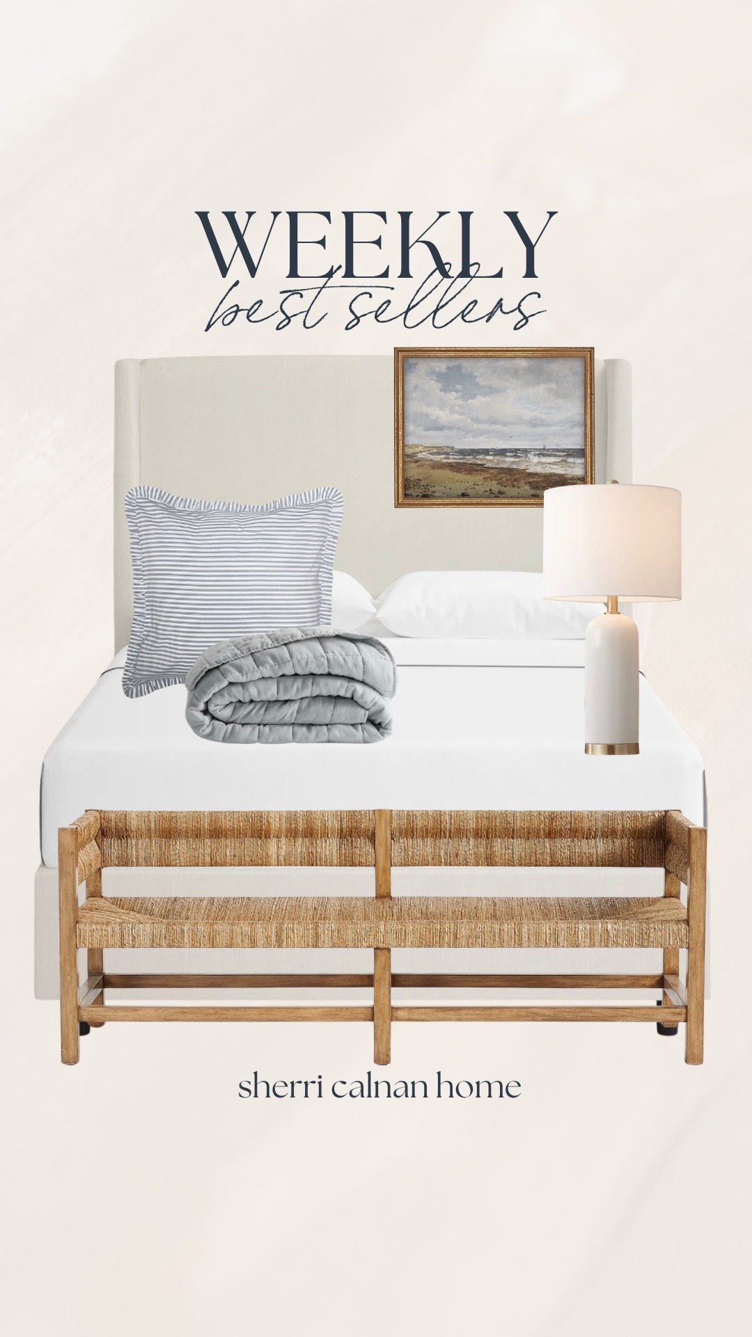 This week’s best sellers are in! I’m loving this soft coastal mix 🤍 This wall art is stunning and this bedding is still having a major moment in the spotlight!

#LTKHome #LTKSaleAlert