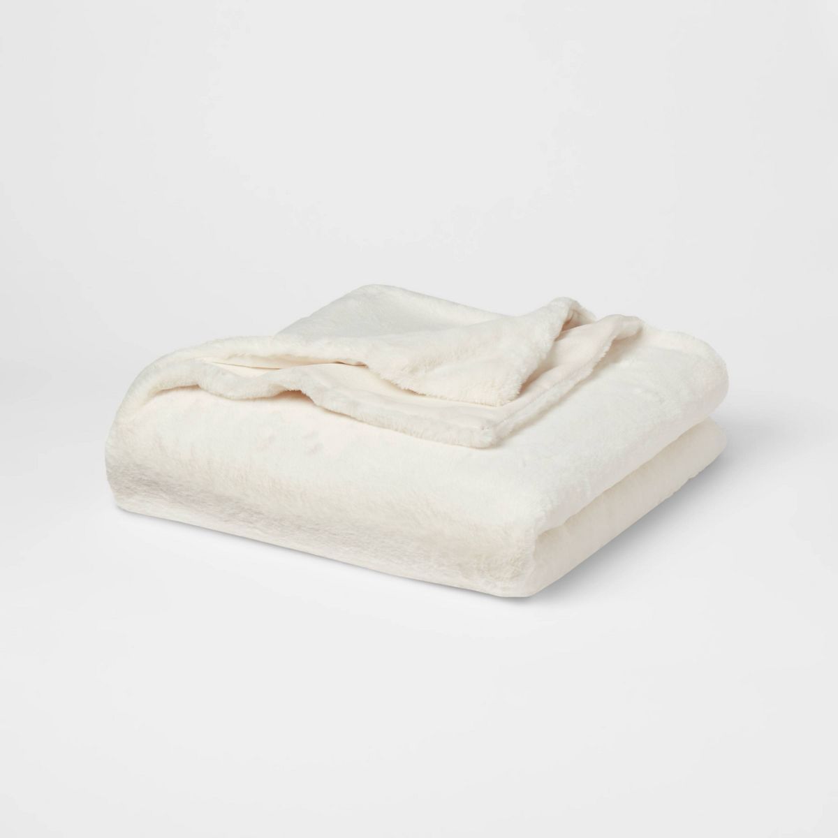 60"x80" Lush Faux Fur Bed Throw - Threshold™ | Target