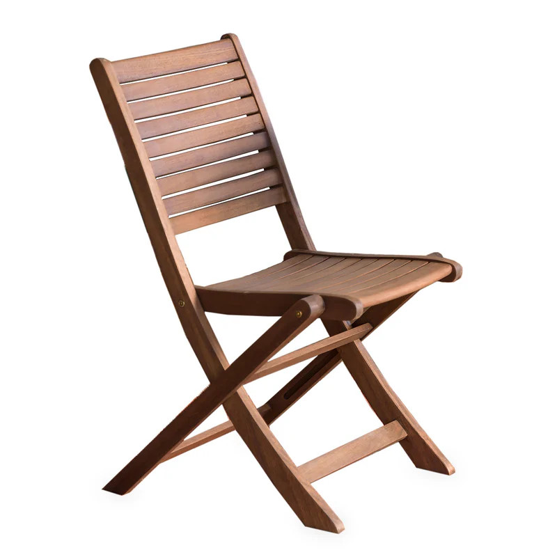 Eucalyptus Folding Bistro Chairs, Set of 2 | Plow & Hearth | Plow & Hearth