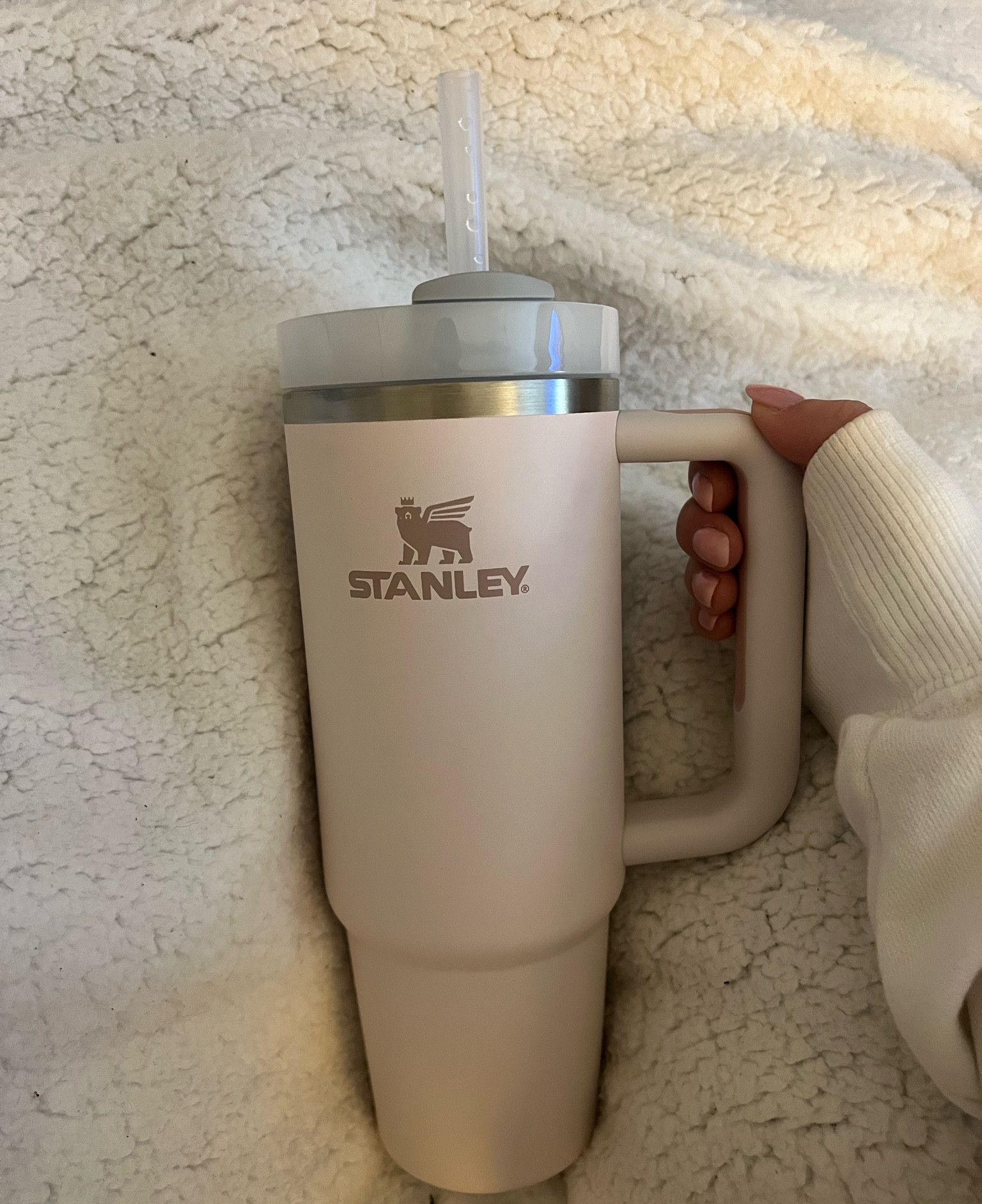 Stanley Quencher Tumbler in Rose Quartz 🫶🏼💗 

#LTKGiftGuide #LTKhome #LTKbeauty