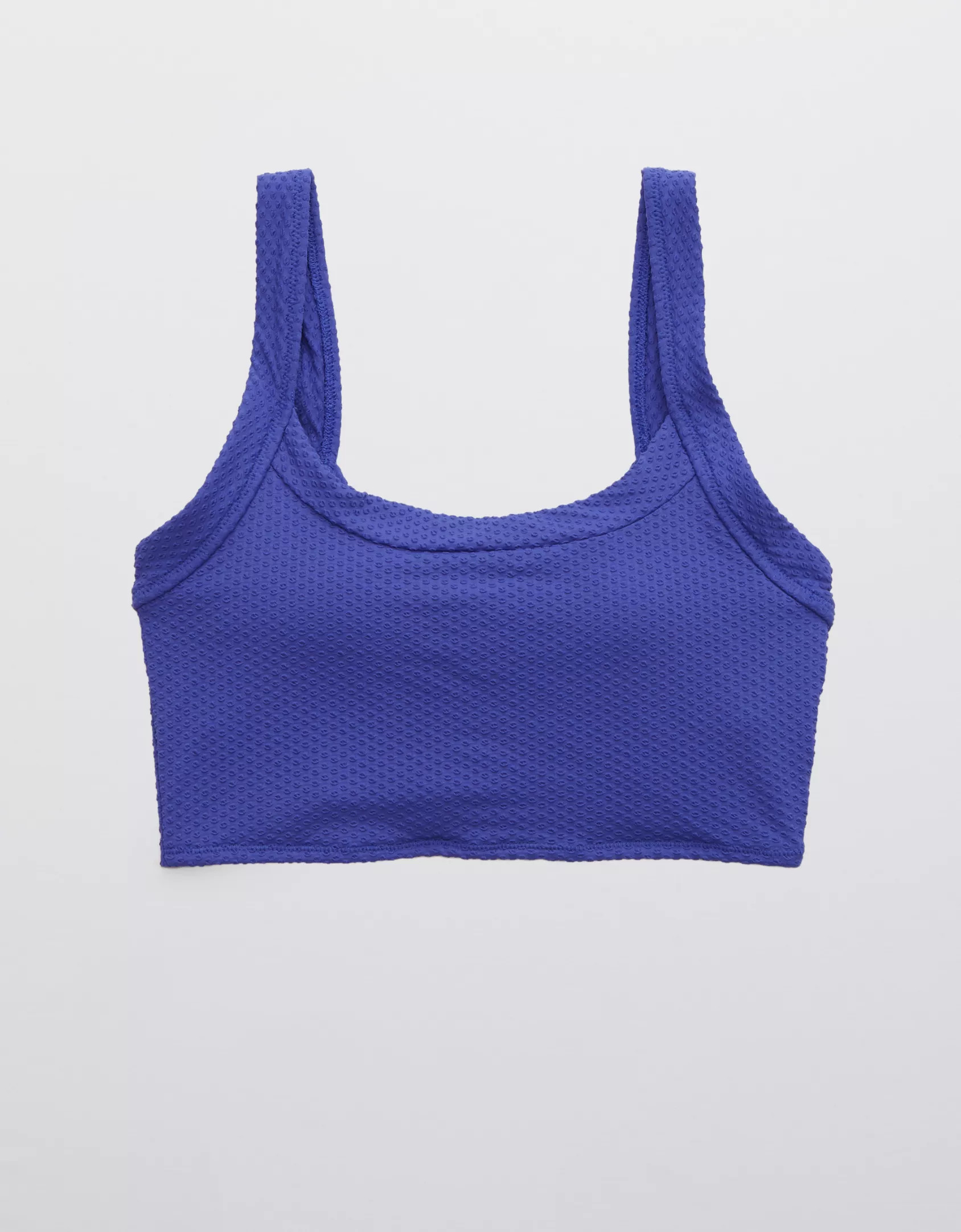 Aerie Jacquard Longline Scoop Bikini Top | American Eagle Outfitters (US & CA)