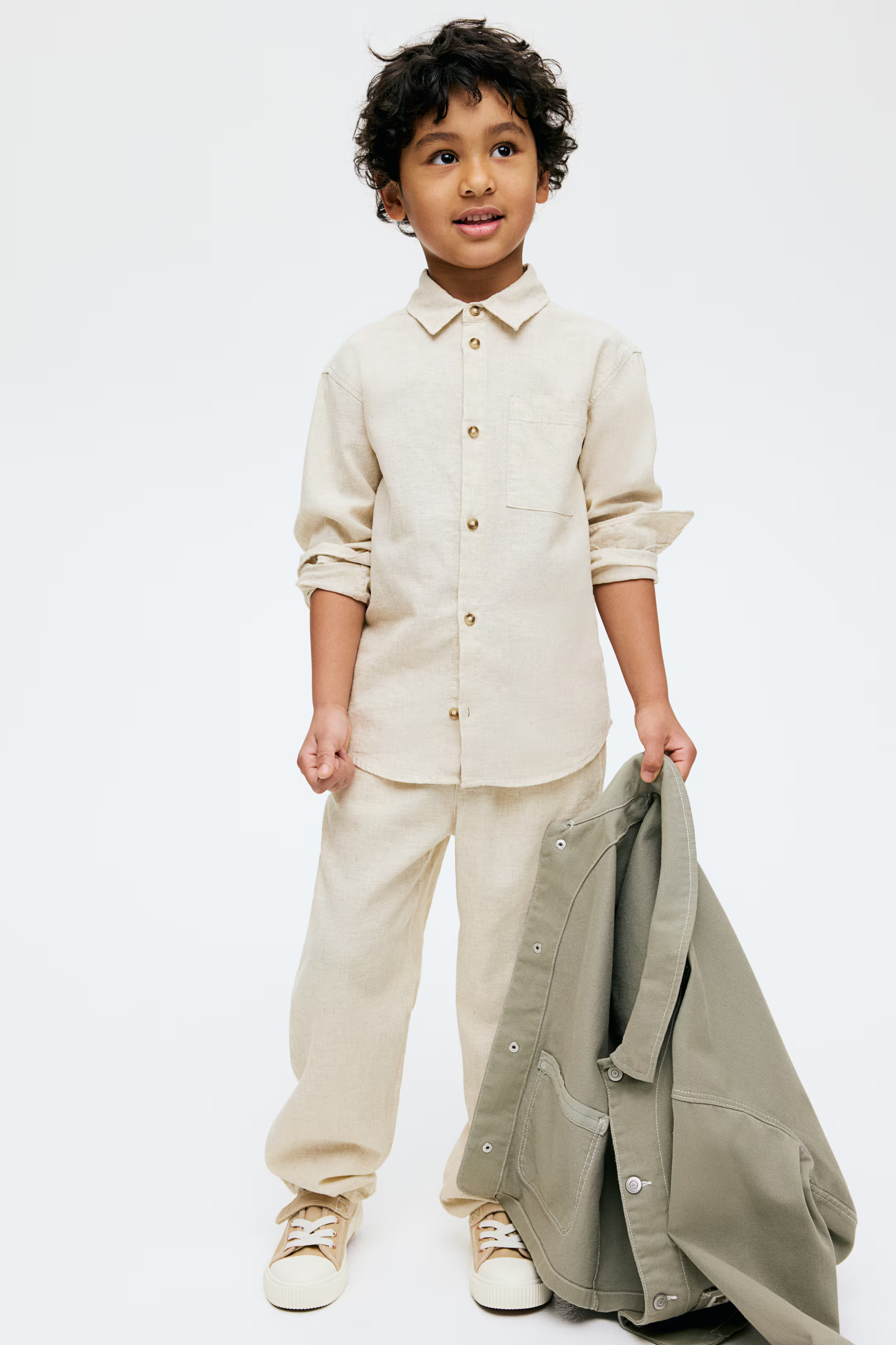 Linen-Blend Shirt | H&M (US + CA)